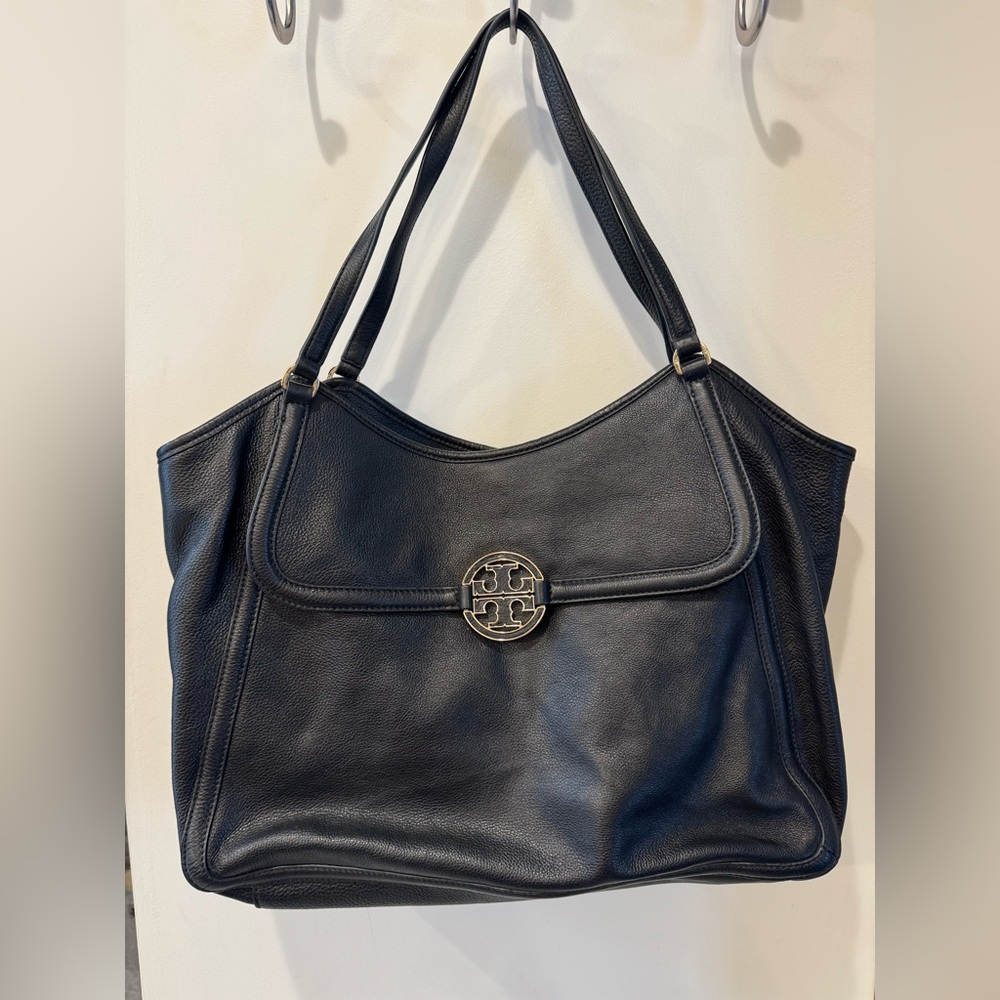 Tory Burch Black Leather Tote